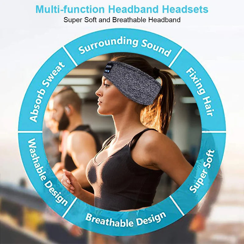 Headband sports headsets Eye Mask Bluetooth