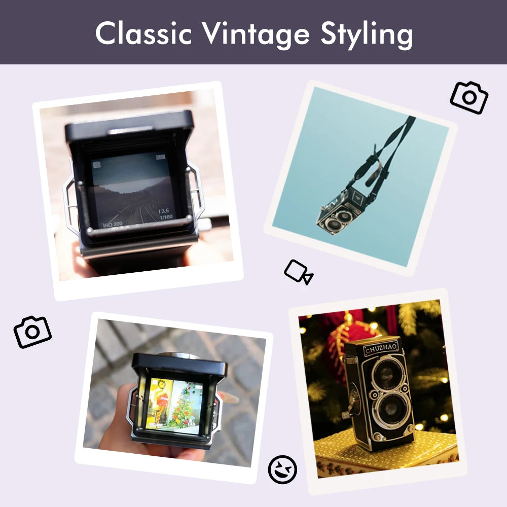 Mini Retro Digital Camera with 1.54 inch Screen 1080p Video 12MP Photos