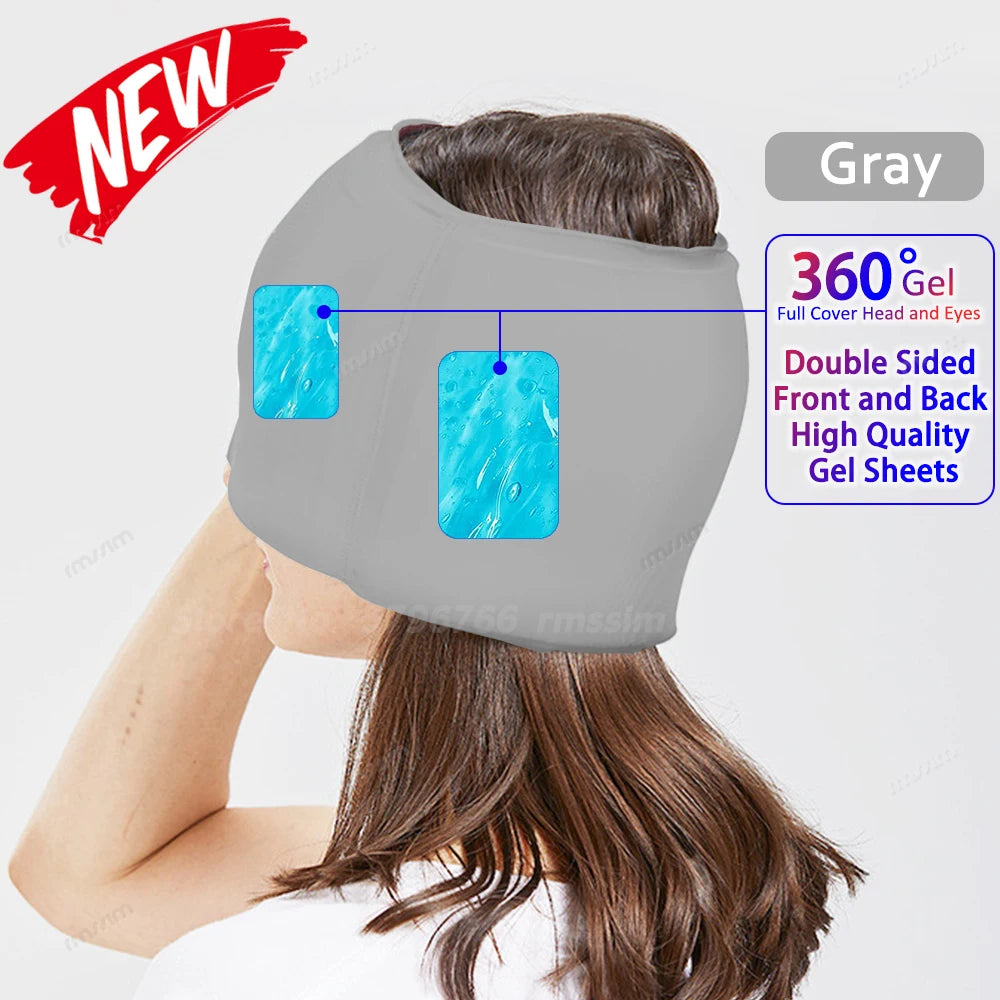 Migraine Relief Gel Hot Cold Therapy For Chemo, Sinus, Neck Wearable