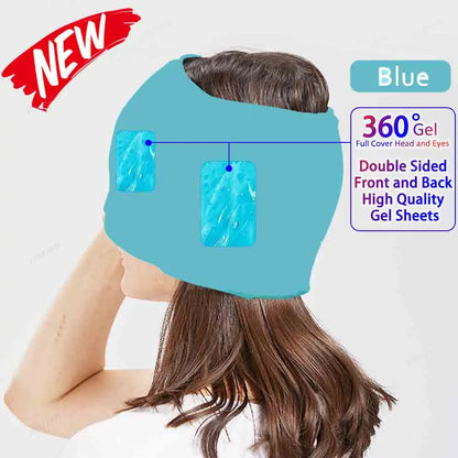 Migraine Relief Gel Hot Cold Therapy For Chemo, Sinus, Neck Wearable