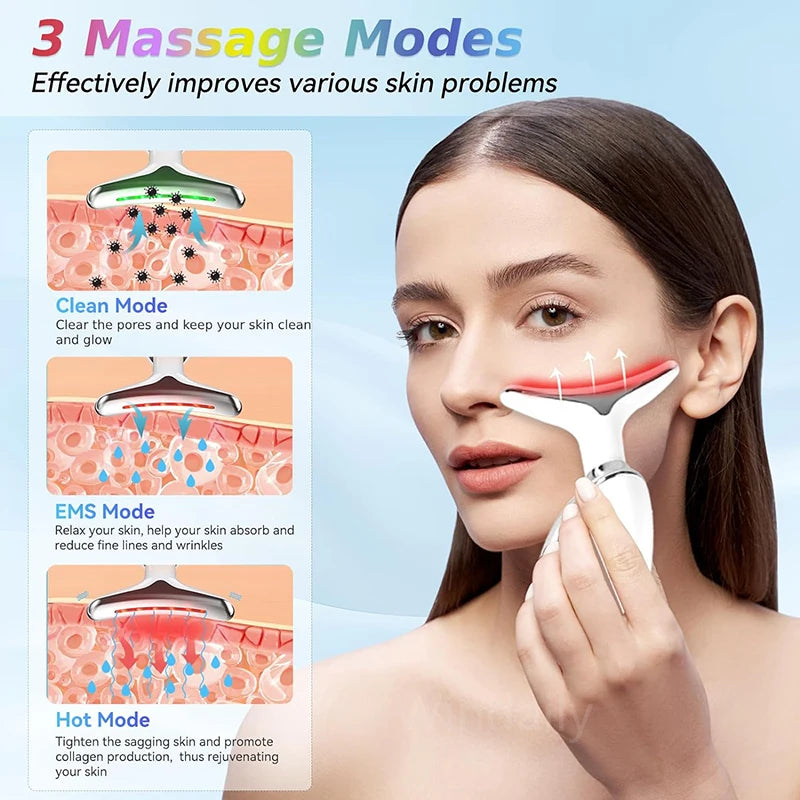 Anti-Wrinkle Facial Massager Neck Face Beauty Device Skin Tighten Facial Lift Device Reduce Double Chin Skin Care Tool