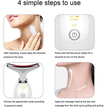 Anti-Wrinkle Facial Massager Neck Face Beauty Device Skin Tighten Facial Lift Device Reduce Double Chin Skin Care Tool