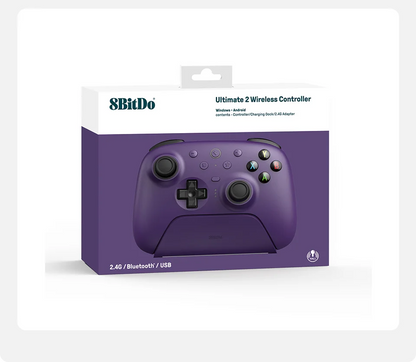 8BitDo Ultimate 2 Wireless Gaming Controller for PC & Android with TMR Joysticks, Switchable Triggers, Motion Control, 8Speed