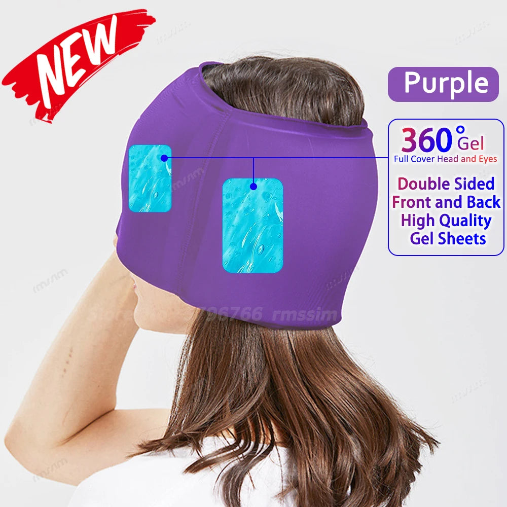 Migraine Relief Gel Hot Cold Therapy For Chemo, Sinus, Neck Wearable