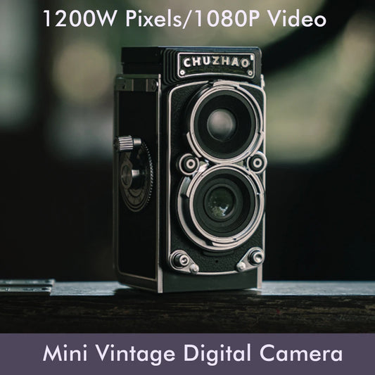 Mini Retro Digital Camera with 1.54 inch Screen 1080p Video 12MP Photos