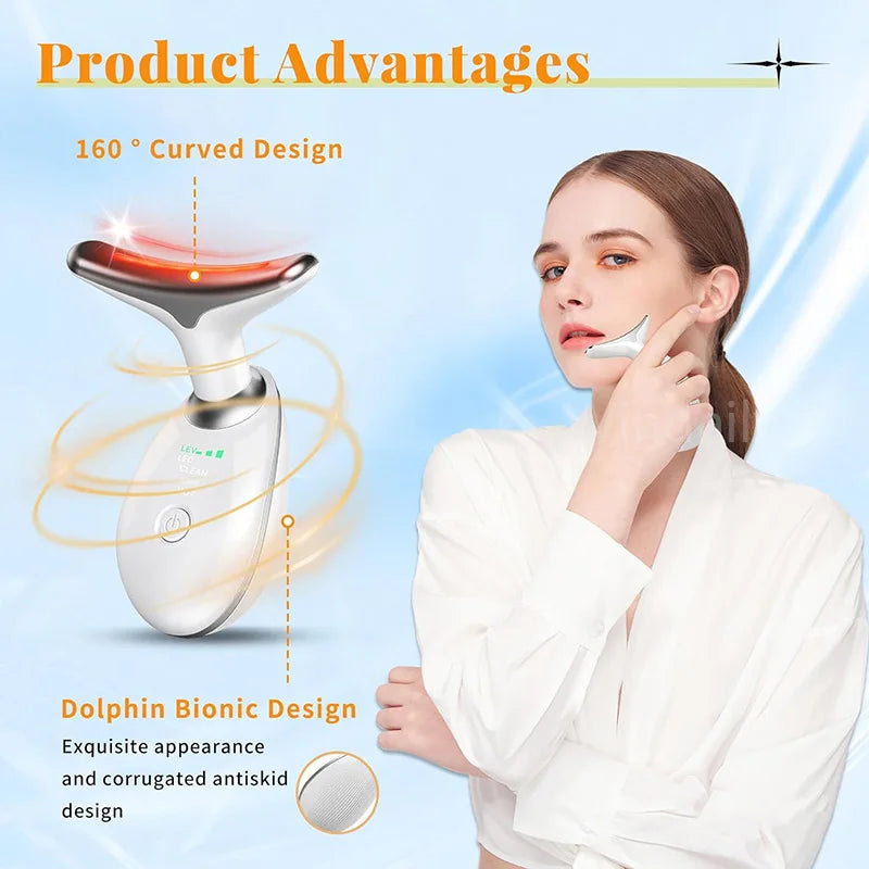 Anti-Wrinkle Facial Massager Neck Face Beauty Device Skin Tighten Facial Lift Device Reduce Double Chin Skin Care Tool