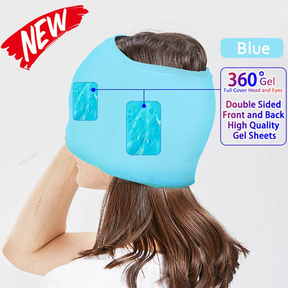 Migraine Relief Gel Hot Cold Therapy For Chemo, Sinus, Neck Wearable