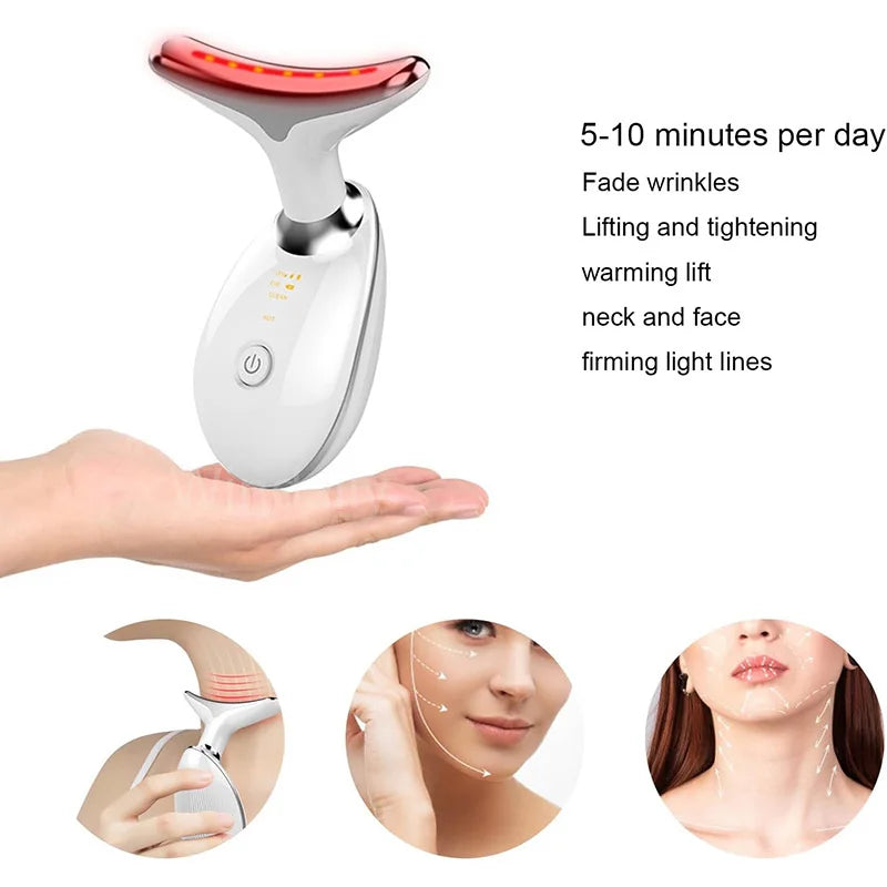 Anti-Wrinkle Facial Massager Neck Face Beauty Device Skin Tighten Facial Lift Device Reduce Double Chin Skin Care Tool