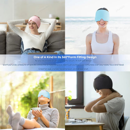 Migraine Relief Gel Hot Cold Therapy For Chemo, Sinus, Neck Wearable