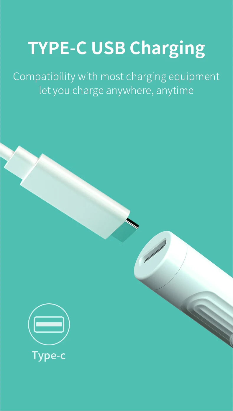 Ear Cleaner with Camera 1296P Ear Sticks USB C Charging Ear Wax Removal Tool WIFI Connection 6 LED Lights