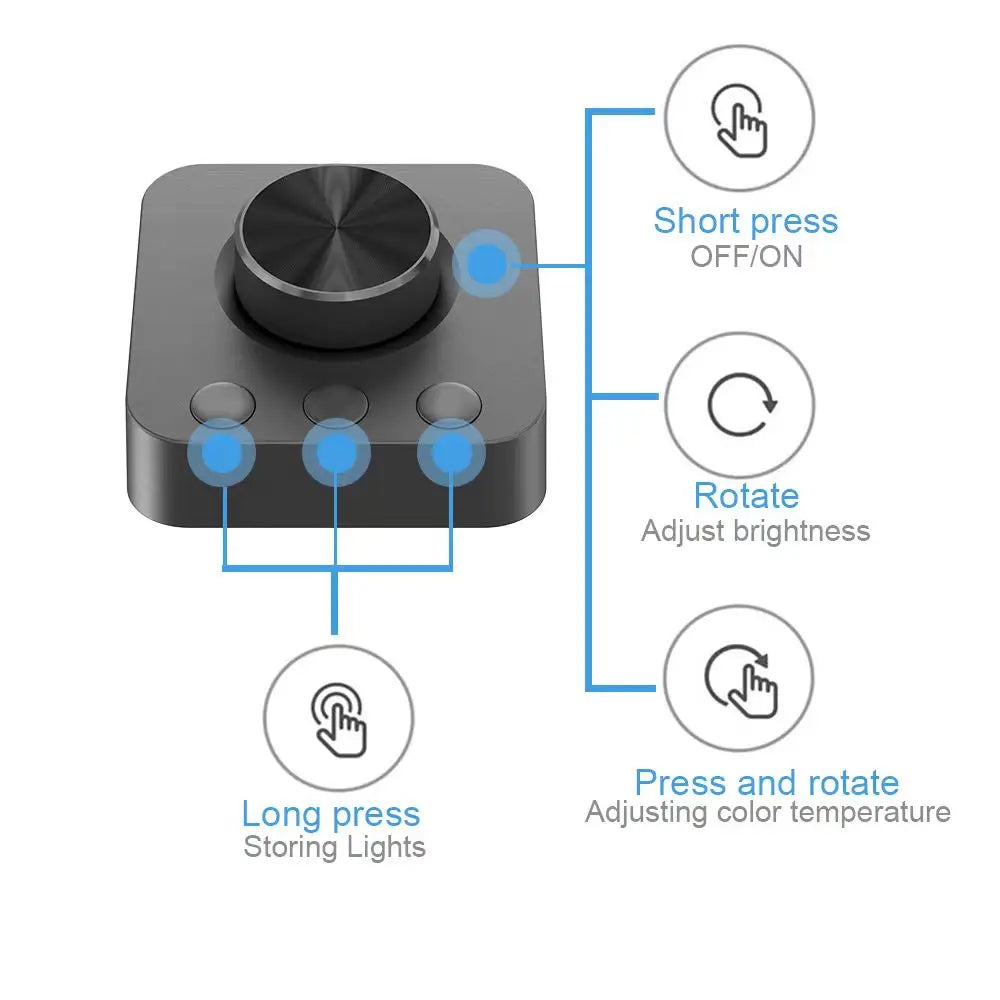 LED Monitor Light With Remote Control, Stepless Dimmable Monitor Screen Hanging Light for Computer Study, LED Table Lamp