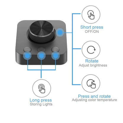 LED Monitor Light With Remote Control, Stepless Dimmable Monitor Screen Hanging Light for Computer Study, LED Table Lamp