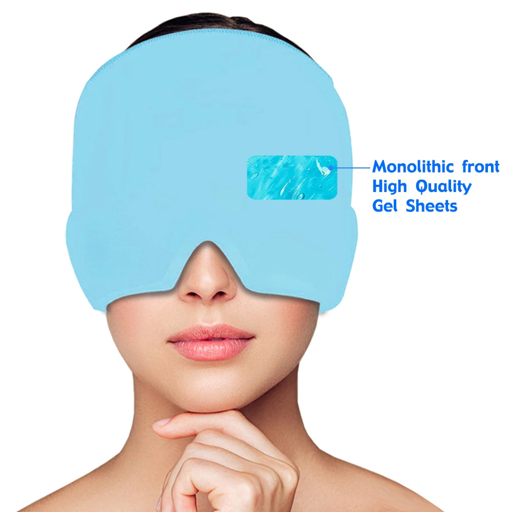Migraine Relief Gel Hot Cold Therapy For Chemo, Sinus, Neck Wearable