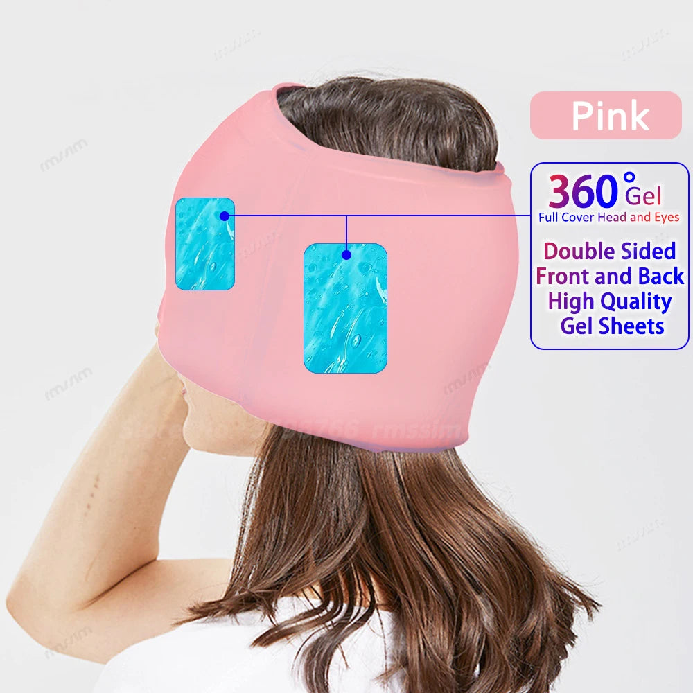 Migraine Relief Gel Hot Cold Therapy For Chemo, Sinus, Neck Wearable