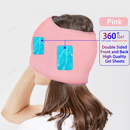 Migraine Relief Gel Hot Cold Therapy For Chemo, Sinus, Neck Wearable