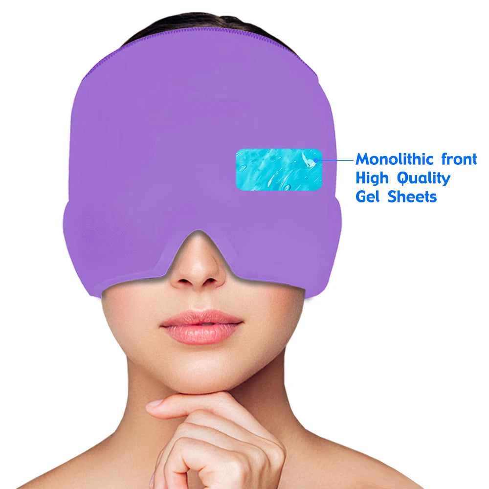 Migraine Relief Gel Hot Cold Therapy For Chemo, Sinus, Neck Wearable