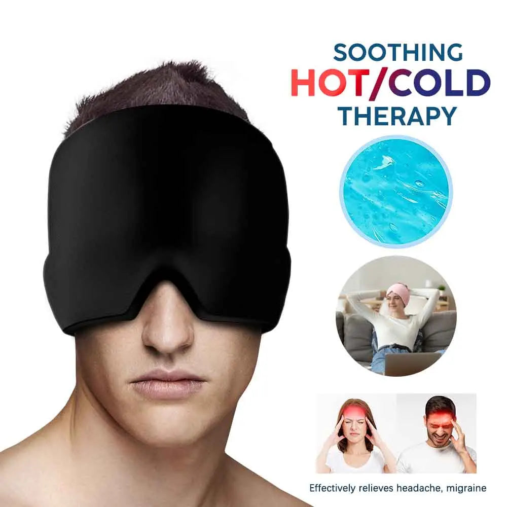 Migraine Relief Gel Hot Cold Therapy For Chemo, Sinus, Neck Wearable